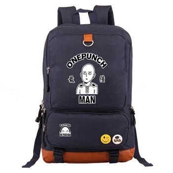 

One-Punch Man Printed College Hip-hop Fashion Leisure Outdoor Backpack Oxford Students School Bags for Boy Girl Travel Sports
