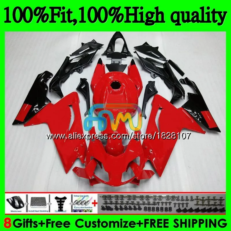 No. 1 Инъекции для Aprilia RS-125 RS125 красный черный 06 07 08 09 10 11 61BS. 99 RS4 RSV125 RS 125 2006 2007 2008 2009 2010 2011 обтекатель - Цвет: No. 1