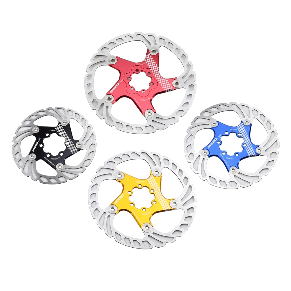 

Плавающий велосипедный дисковый тормозной ротор 140 мм 160 мм 180 мм 203 мм шесть отверстий из нержавеющей стали Сплав горного велосипеда