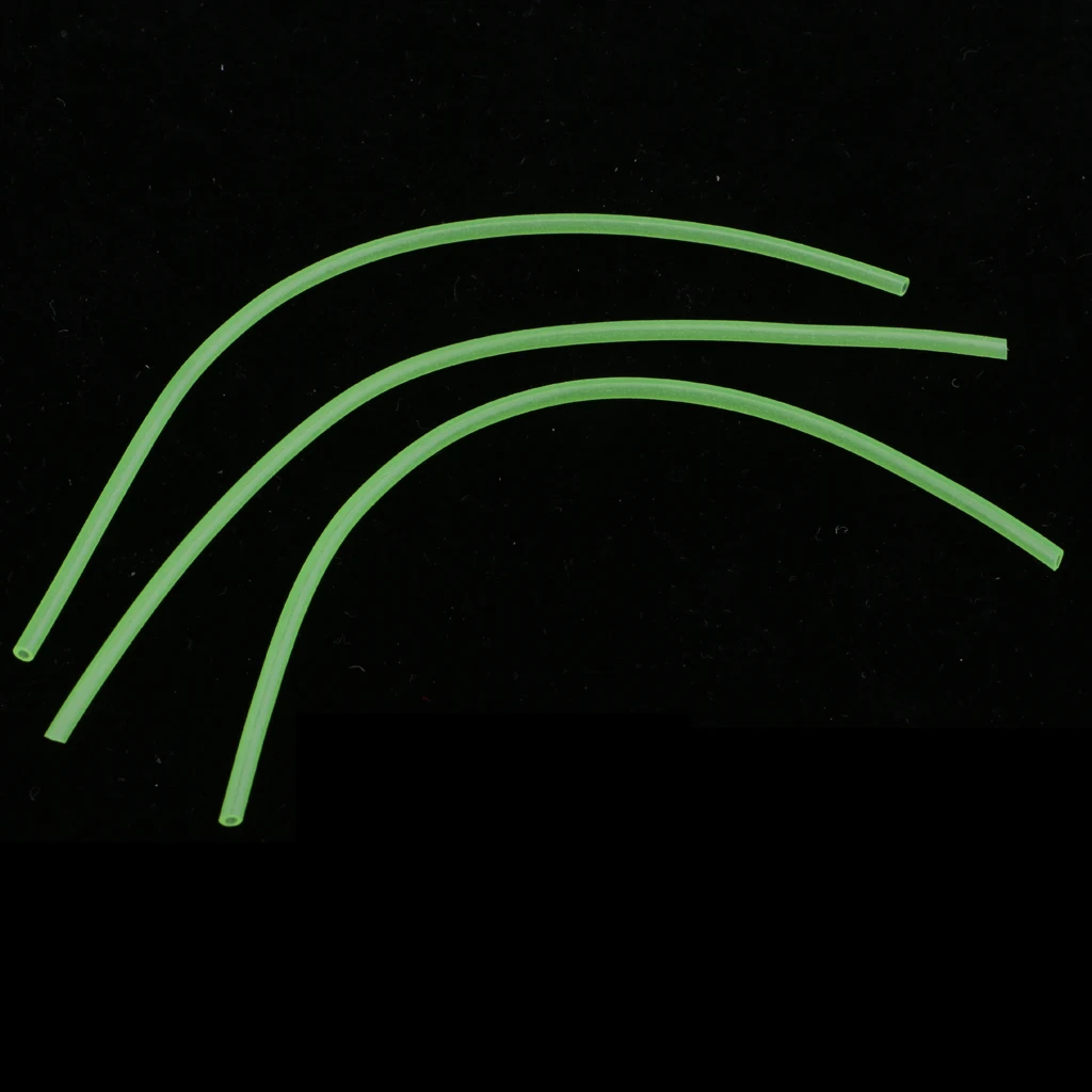 40 Pieces Silicone Rubber Luminous Silicone Tube Saltwater Rig Lure Tubes Replacement Tackles