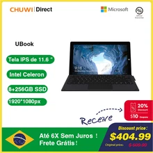 CHUWI UBook 11.6 inch Intel N4120 Tablets PC Windows 10 8GB 256GB Quad Core Dual Band Wifi Bluetooth 5.0