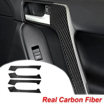 

4pcs Armrest Trim Sticker For Toyota Off-road Prado FJ150 2010-2019 Interior Decal Black New