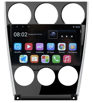

10.1" rotate screen quad core 2.5D IPS screen android 8.1 Car GPS radio Navigation for Mazda6 2002-2008