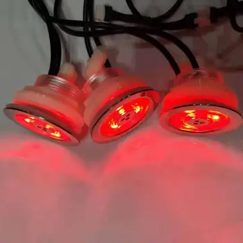 

20pcs recessed waterproof RGB LED underwater hot tub air bubble jet light without manual light controller led air jet lamp