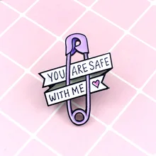 Европа и Америка вы в безопасности со мной Сердце Брошь