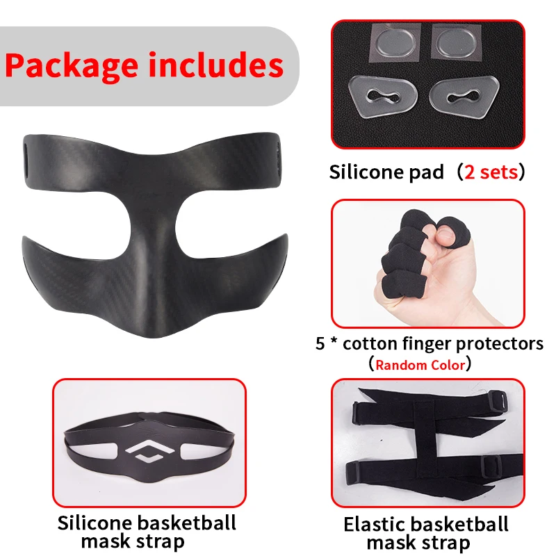 Cycling Helmets Transparent Nose Guard Face Shield Carbon Fiber Protective  Mask With Adjustable Elastic Wrap Strap For Soccer Basketball Spo 2024 from  mucho, $20.28