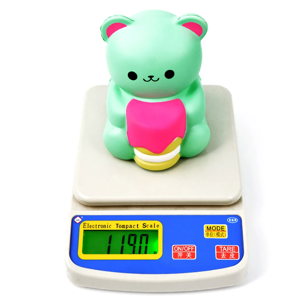 cute Bear Shape Decompression Venting Toys Slow Rebound cartoon Animal Toy Kids adult toys relieve stress #B