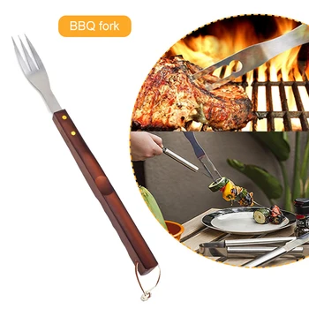 

8pcs/set Kitchen Barbecue Set woth Apron Portable Stainless Steel Barbecue Tools Kit YE-Hot