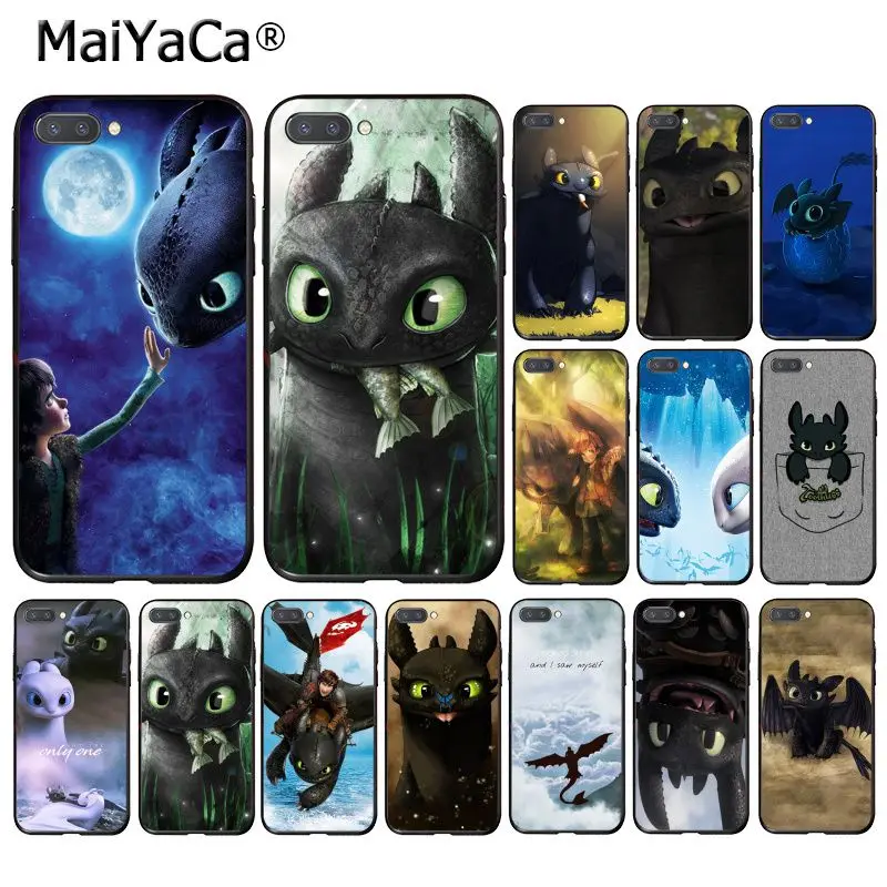 MaiYaCa Беззубик», футболка с изображением героев мультфильма «Как приручить дракона чехол для телефона для huawei смартфона Honor 8X9 10 20 Lite 7A 8A 5A 7C 10i 20i View20
