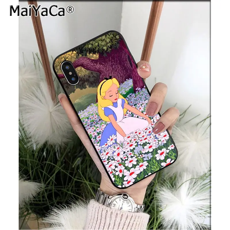 Мягкий силиконовый чехол для телефона MaiYaCa Alice in Wonderland Cheshire Cat из ТПУ для iPhone 8 7 6 6S Plus X XS MAX 5 5S SE XR Mobile Cover - Цвет: A9