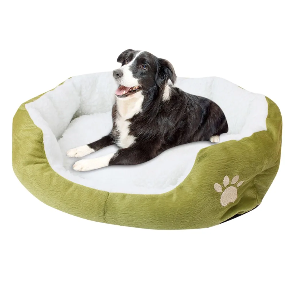 Мягкая кровать для собаки моющаяся длинная плюшевая собачья Конура глубокий сон собачий домик бархатные коврики диван для собаки чихуахуа собачья корзина кровать для питомца Ropa