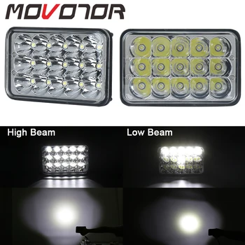 

45W 4x6 Car Led Headlight 5inch Sealed Beam Rectangular Replacement For Ford Trucks Offrord 2Pcs