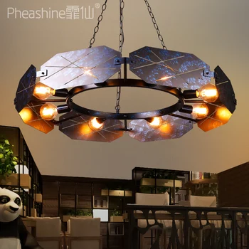

Industrial style living room dining room Iron Chandelier retro retro retro Internet cafe personality creative Chandelier