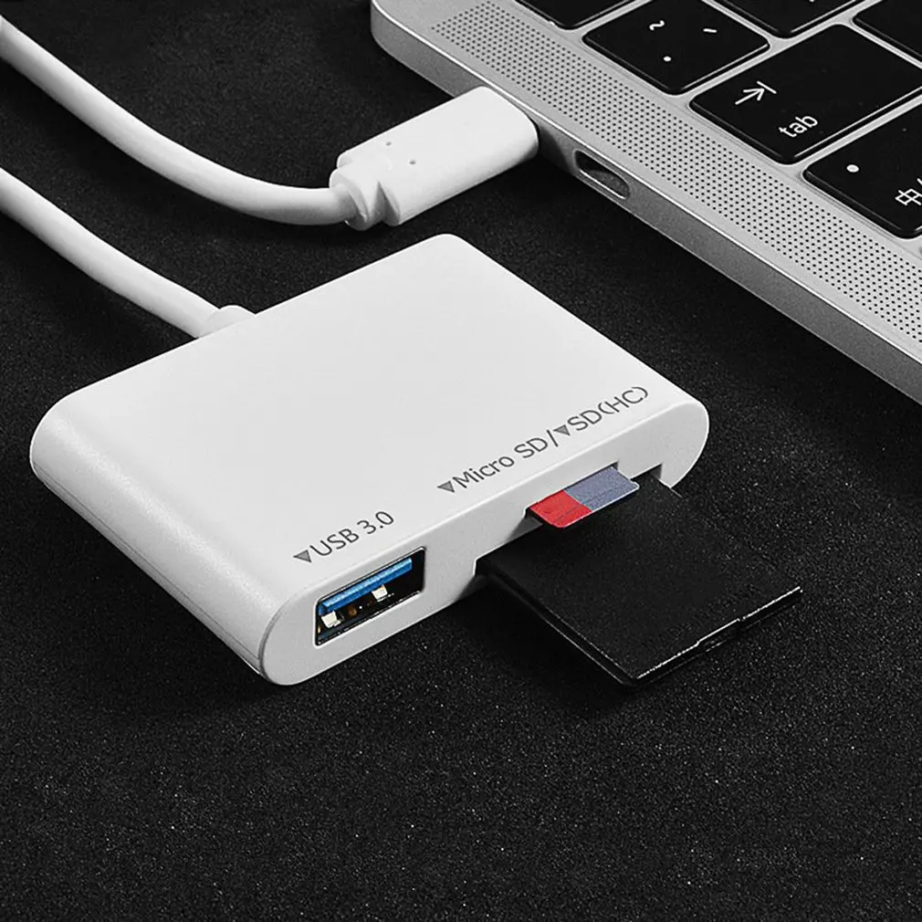 3 в 1 usb type C кард-ридер USB C концентратор адаптер USB-C USB OTG TF SD Micro USB для Macbook Micro USB