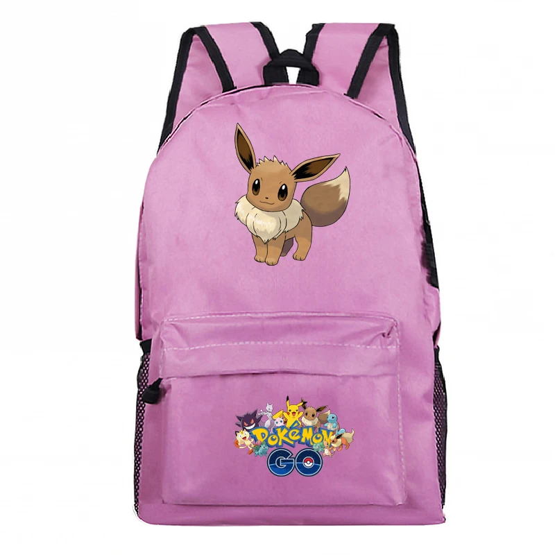 Мультфильм Покемон рюкзак с отражающими вставками для мальчиков девочек детские школьные сумки для учеников bookbag детские школьные рюкзаки подарок - Цвет: 1