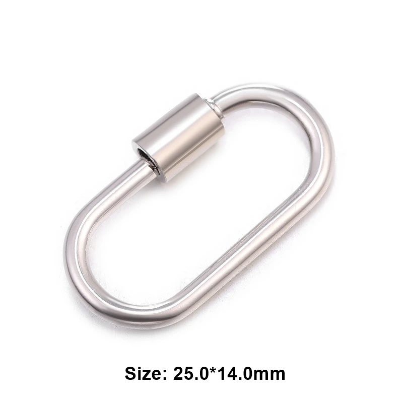 White Gold Juya Новые Креативные Висячие цепочки с замком, крючки с застежкой, спиральные винтовые застежки, аксессуары для ручной работы в стиле панк, для изготовления ювелирных изделий - Цвет: White Gold