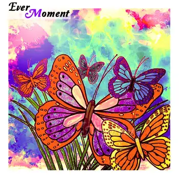 

Ever Moment Diamond Painting Modern Butterfly Resin Drill Crystal 5D DIY Rhinestone Picture Handmade Decoration Kits S2F2664