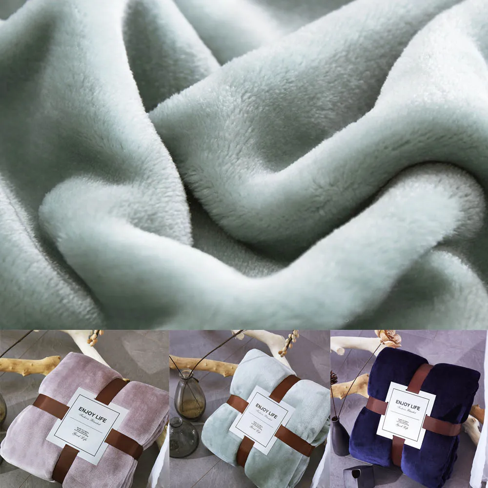 

Coral Fleece Blanket for Beds Soft Winter Warm Bedspread Autumn Thicken Flannel Throw Blankets for Adult Baby Kids Bed Cover
