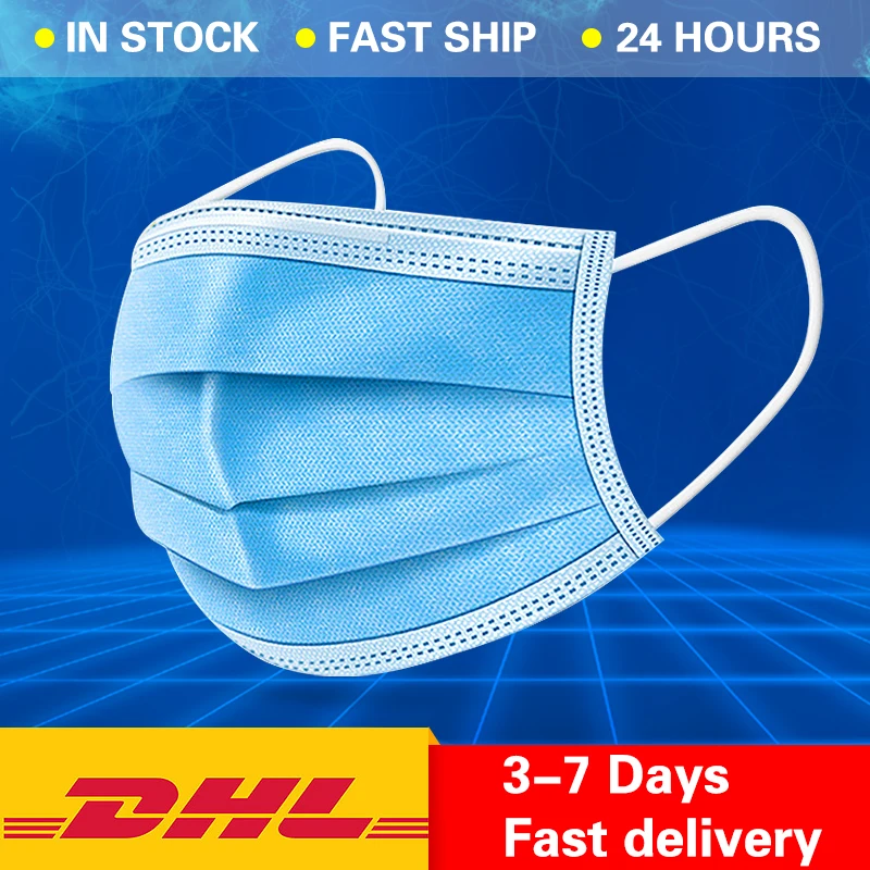 

DHL Free Shipping Disposable Mask to Disposable mouth Mask Safety Home hygiene Face mask Dust mask 100pcs/200pcs/500pcs