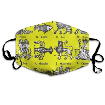 

Dustproof Washable Reusable Signs Of The Zodiac Mouth Cover Mask Respirator Germ Protective Warm Windproof Mask