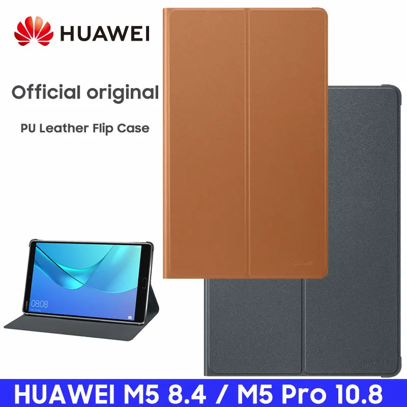 HUAWEI M5 Pro Case Official Original Smart View HUAWEI Mediapad M5 Cover Kickstand Flip Leather M5 Case Tablet Cover 8.4 10.8