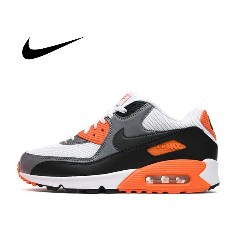 Оригинальные подлинные мужские дышащие кроссовки для бега NIKE AIR MAX 90 спортивные