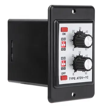 

On Off Twin Timer Relay Knob Control Time Switch ATDV-YC 6S-60M High Quality