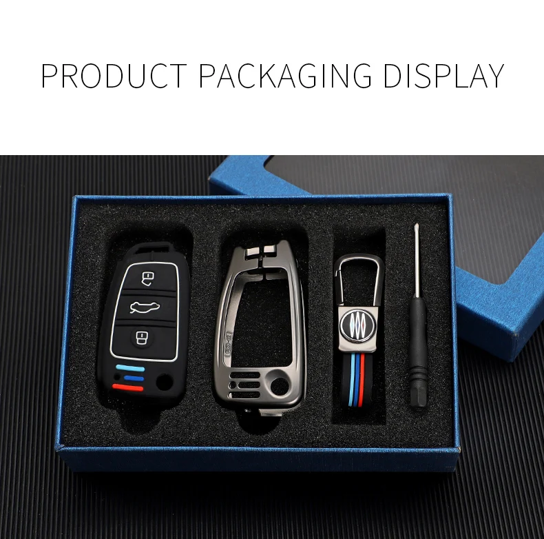 In Lega di zinco Custodia/cover per Chiave/telecomando Per Audi A3 A4 A5 C5 C6 8L 8P B6 B7 B8 C6 RS3 Q3 Q7 TT 8L 8V S3 Accessori 24 In Lega di zinco Custodia/cover per Chiave/telecomando Per Audi A3 A4 A5 C5 C6 8L 8P B6 B7 B8 C6 RS3 Q3 Q7 TT 8L 8V S3 Accessori - H843db30b7c5e4956bacfb3fa4c4fb1f0G