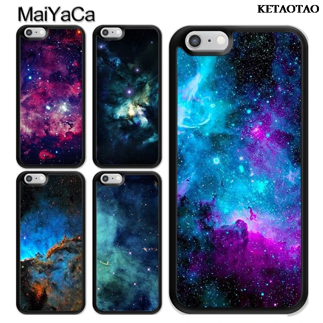 Чехол для телефона KETAOTAO Space Stars NEBULA Galaxys Universe iPhone 4S 5C 5S 6S 7 8 Plus X XR XS MAX черный мягкий