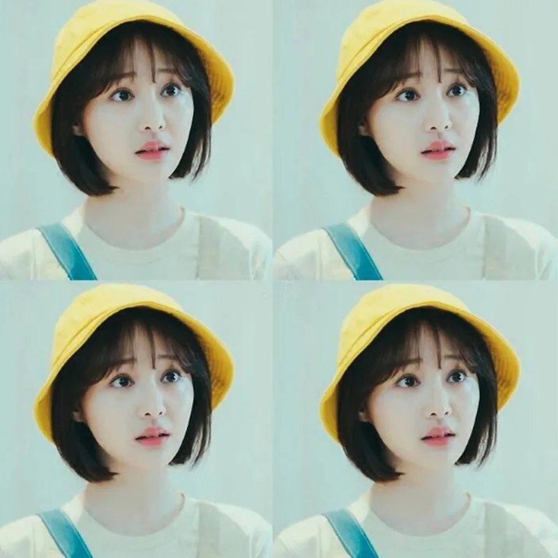 

Summer Topee Women's Cute Japanese-style Student Cap Small Yellow Hat Soft Girl Cherry Small Meatball Cap Versatile Fisherman Ha
