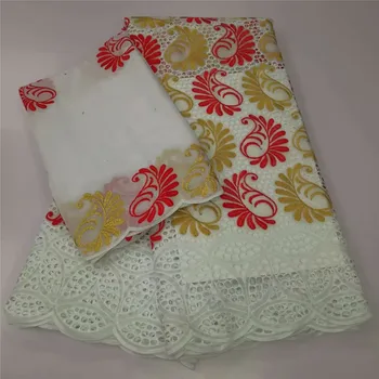 

African Swiss Voile Lace Fabric High Quality 2020 Embroidery lace Dry cotton Lace Fabric 5 Yards Nigerian Lace Fabric y82-792