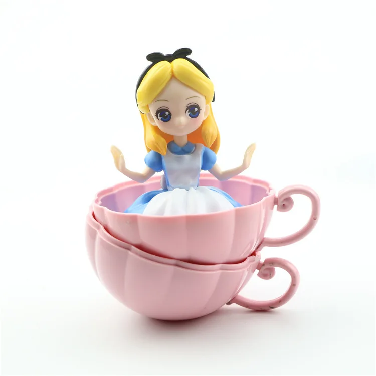 Action Princess Figure Toys Mysterious Gashapon Princess Alice ARIEL DAZZLES BELLE Twisted Egg Toys Girls Gifts