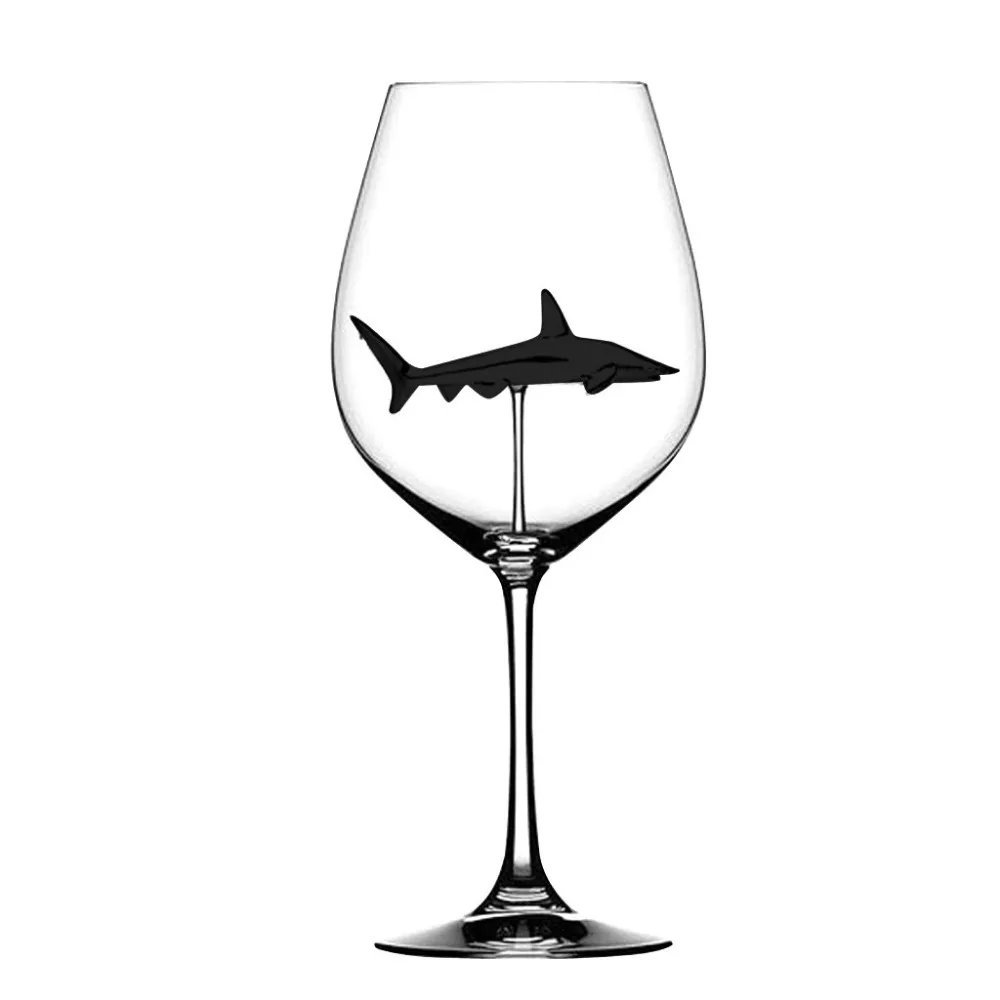 1 шт. домашний креативный Акула красное вино бокал 300 мл красное вино бутылка вечерние бокалы хрустальные кухонные аксессуары L* 5