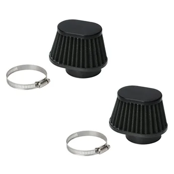

2 Pcs Universal Round Tapered Car Motorcycle Air Filter 51mm 2 inch Intake Filter-Black