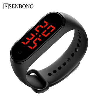 

SENBONO 2020 new Smart Bracelet Body Temperature Smart Wristband Precise Display Clock Time Hours Smart Band for Men Women kids
