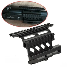 Тактический АК двойной Пикатинни Боковое крепление системы винт стиль для сайги AK 47 74 Fit области справа на верхней части отверстия осевой линии