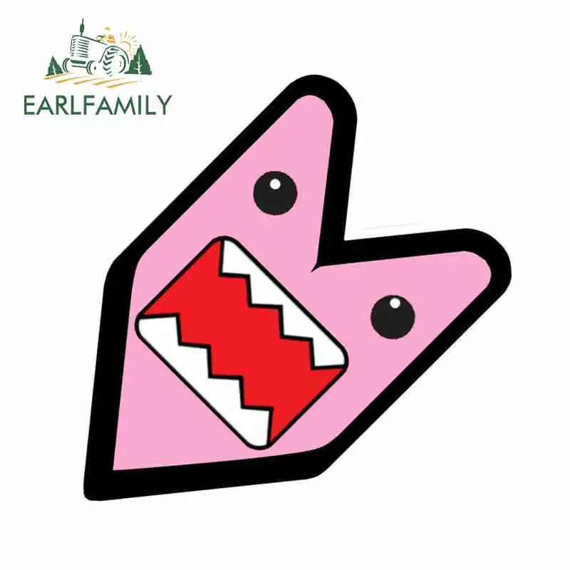 EARLFAMILY 13 см x 12 7 JDM WAKABA значок розовая девочка DOMOKUN DOMO KUN Автомобильная наклейка не