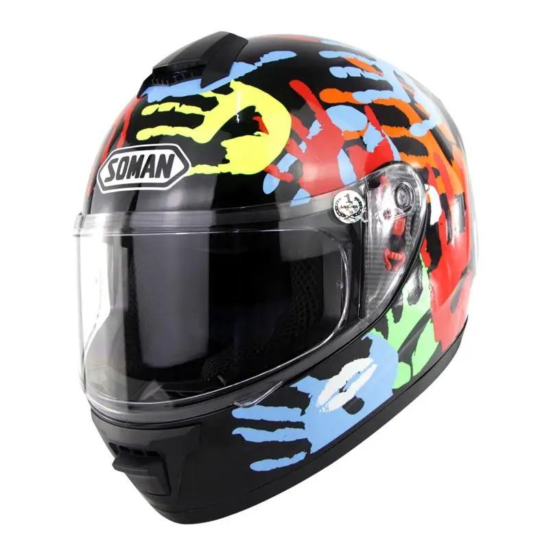 

1 piece set riding equipment unisex full face motorcycle helmet comfortable breathable motocross helmet racing helmet