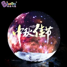 Индивидуальный логотип 3x3 м диаметры надувные луна модель/надувной шар Луны для рекламы украшения игрушки