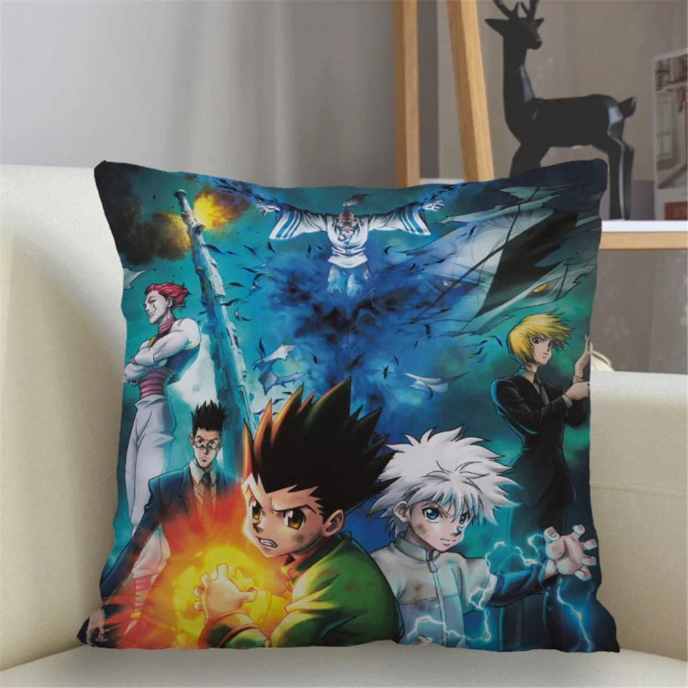 

CLOOCL Newest Hunter X Hunter Pillowcases Cartoon Anime Pillow Case Japanese Manga 3D Throw Pillow For Car Sofa Home Textile