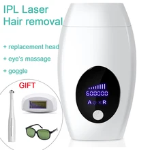 IPL лазерная эпиляция 600000 Flash Эпилятор профессиональный лазерный Фотоэпилятор Постоянный ЖК-дисплей женское средство для безболезненного удаления волос машина