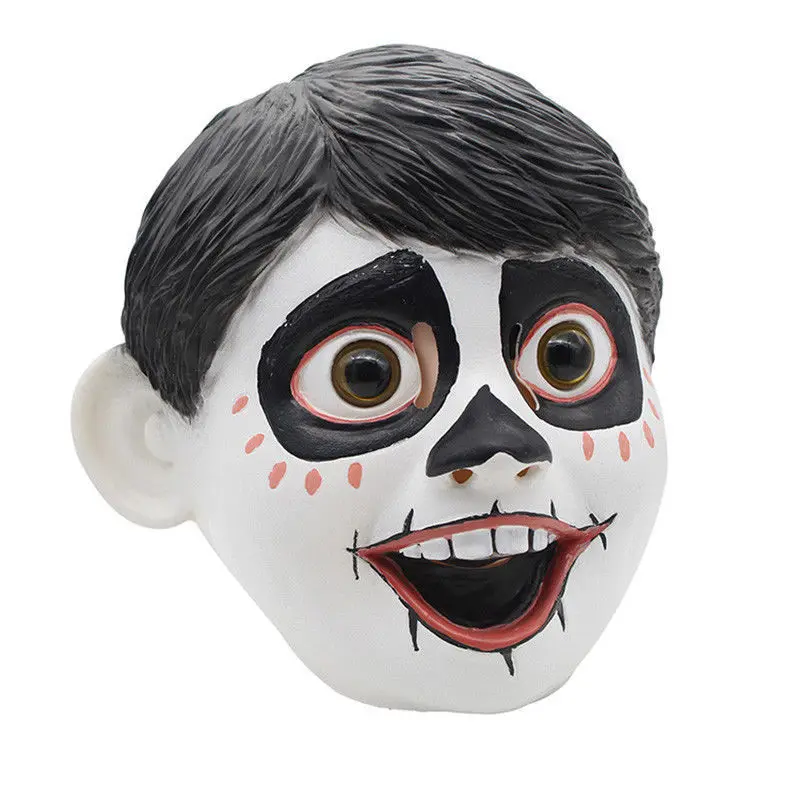 newest Realistic Funny Movie Anime CoCo Miguel Cosplay Full Head Latex Mask Fancy Ball Helmet Costume Props Masks | Тематическая
