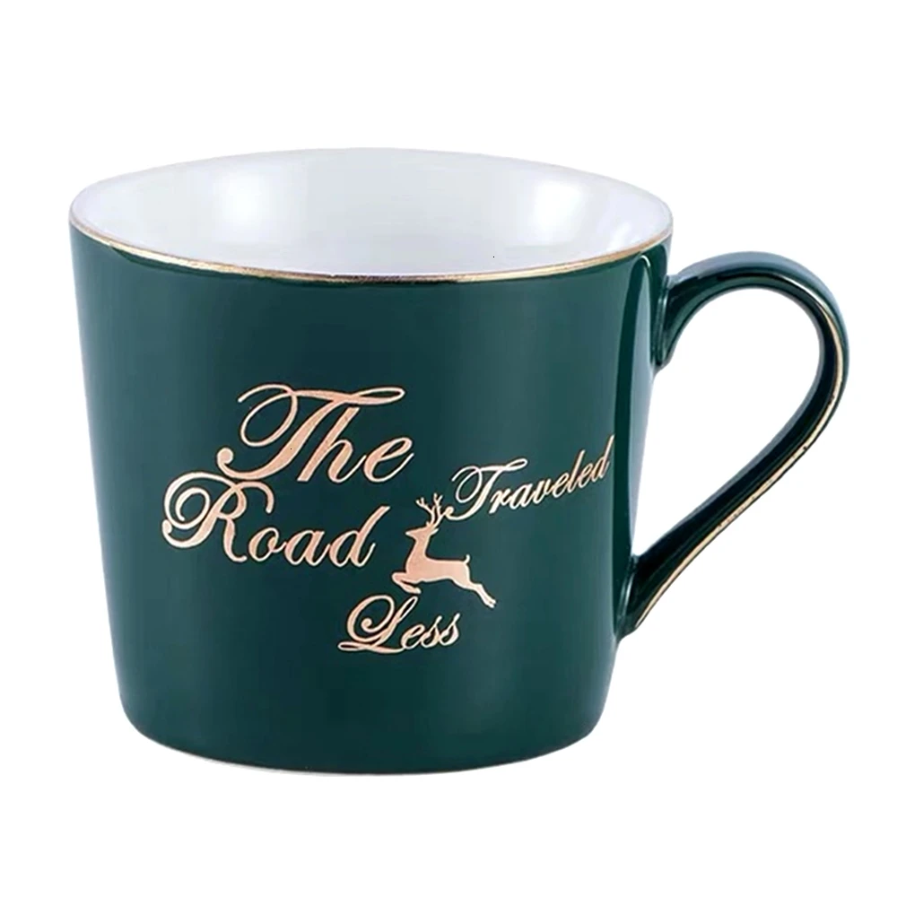 Europe Coffee Mugs Creative Ceramic Milk Tea Cup Breakfast Drinkware  Couple Mugs Valentine's Day Wedding Birthday Gift