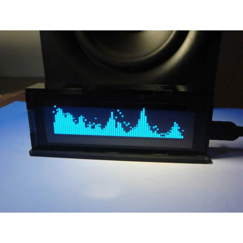 Professional music spectrum display car amplifier audio conversion OLED level balance indicator 3