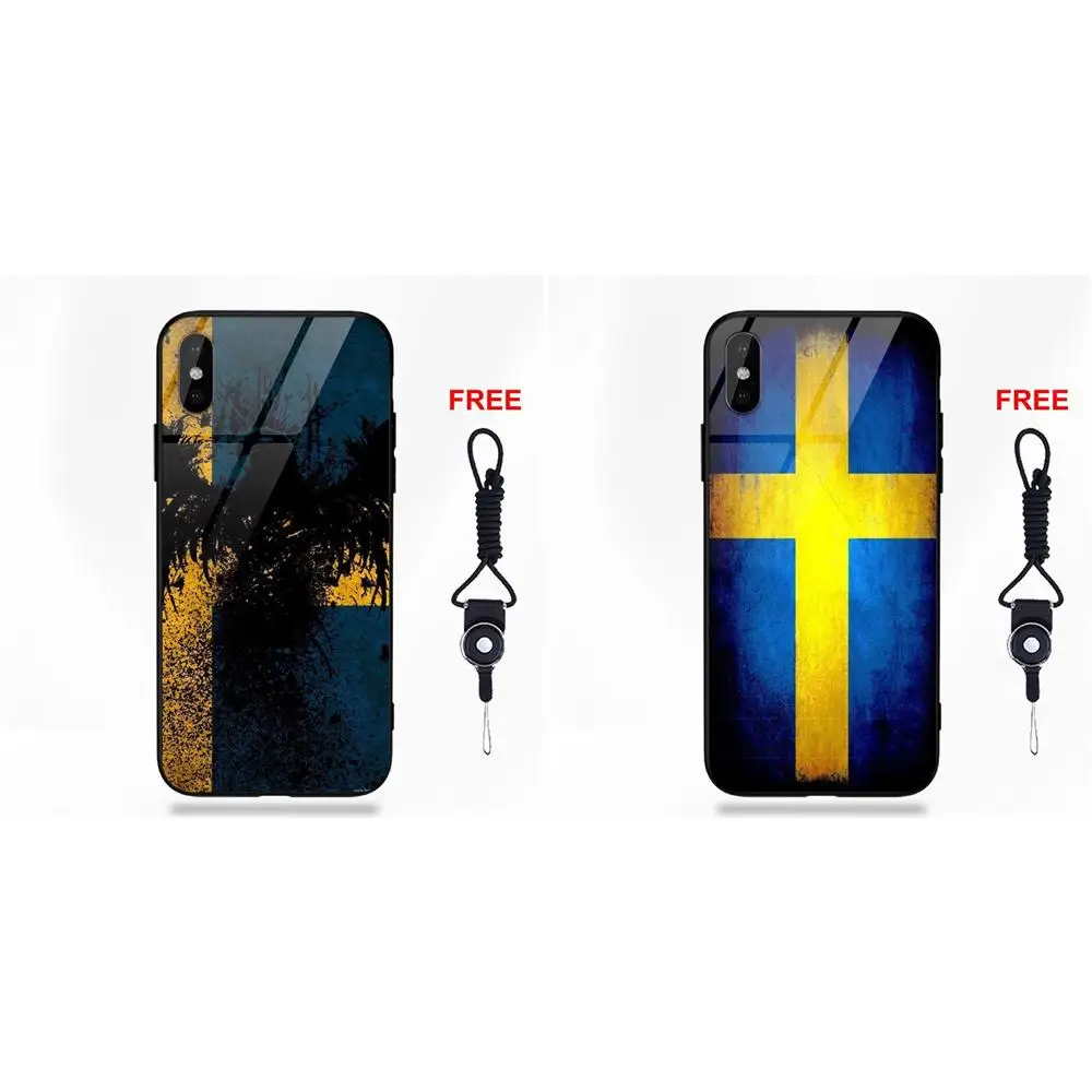 Сборная Швеции эмблема флага для Apple IPhone X XS Max XR 5 5C 5S SE 6 6S 7 8 Plus | Мобильные телефоны