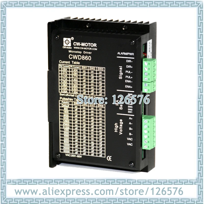 High quality 2 phase stepper motor driver CWD860 24-90VDC/20-60VAC 7.2A 32bit stepping drive | Обустройство дома