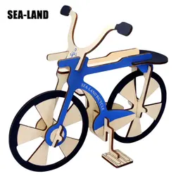 3D деревянные детские Пазлы для детей, взрослых, модель велосипеда, деревянные игрушки-паззлы, обучающая сборная игрушка, забавная
