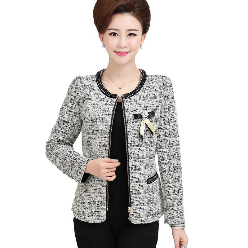 Женские блейзеры и куртки Blaser Chaquetas 2019 осенние женские пальто серо-красные