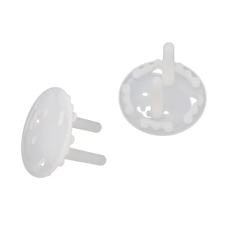 10pcs EU Stand Power Socket Cover 2 hole Electrical Outlet Baby Child Safety Electric Shock Proof Plugs Protector
