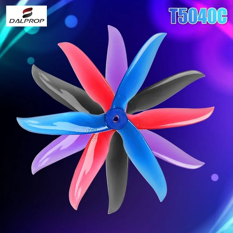 DALPROP CYCLONE T5040C PRO 5040 Pro 5X4X3 Triple-Blade PC+ABS Propeller for RC FPV Racing Freestyle 5Inch Drones DIY Parts